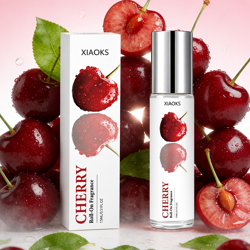 Unique Perfume Fragrance - Women's Cherry-Scented Roll-On Perfume, Featuring a