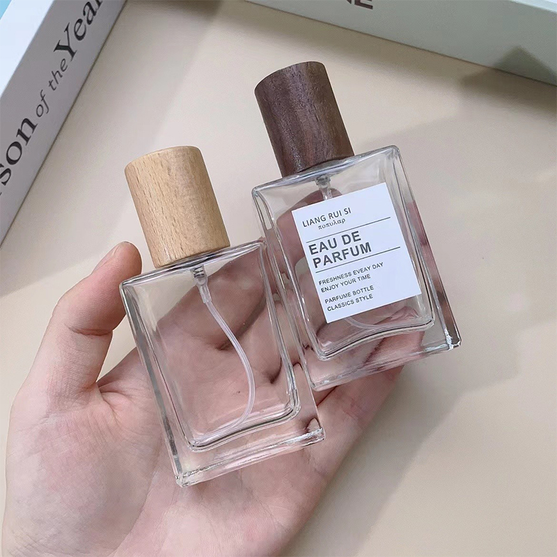 Perfume Fragrance World Qahwa - 15/30/50ml Square Glass Perfume Bottle Clear