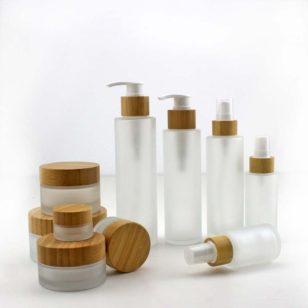 Perfume Fragrance World Qahwa - Natural Bamboo Perfume Bottle Frosted Glass