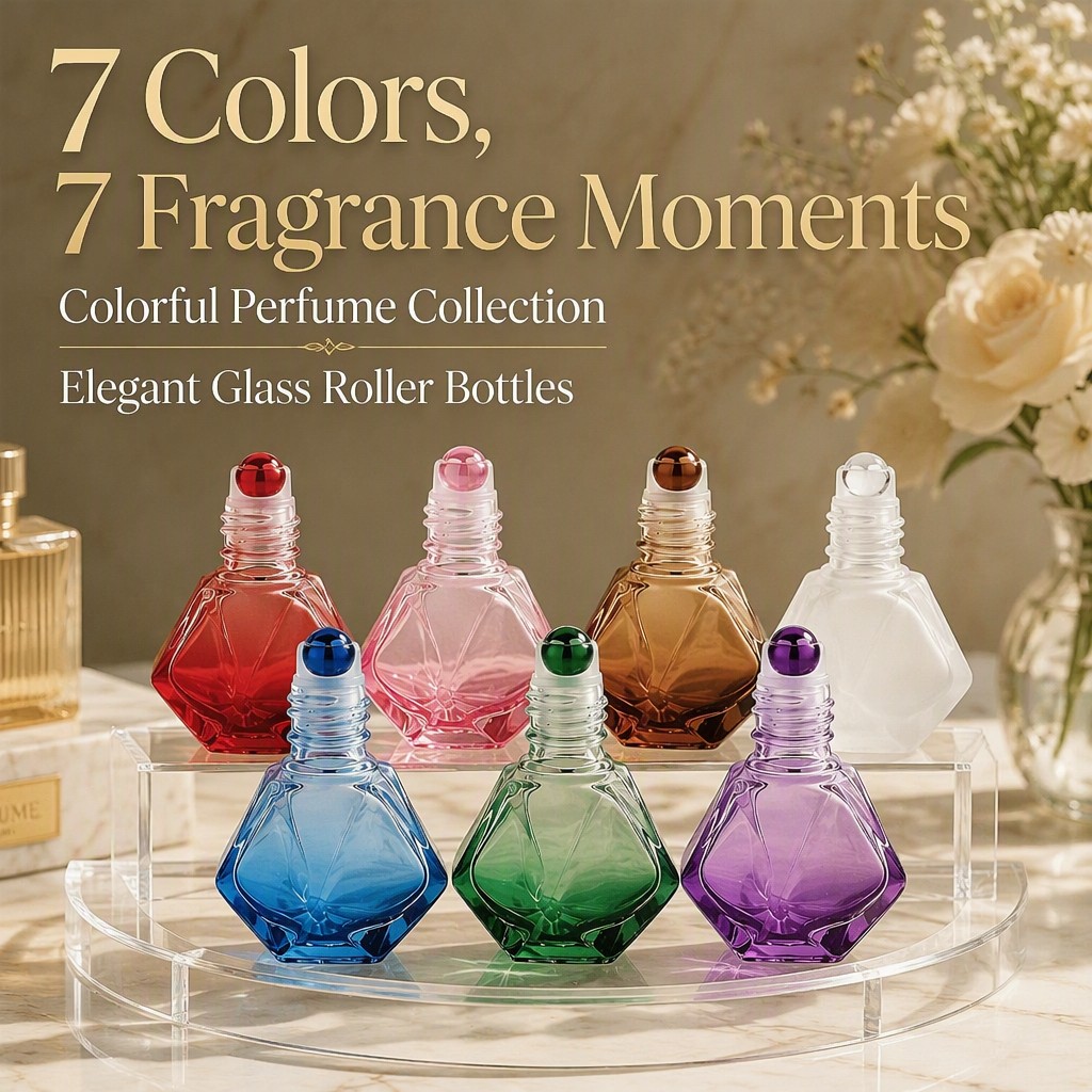 7ml Empty Diamond-Shaped Color - Perfume Fragrance World Qahwa ulasan dan harga