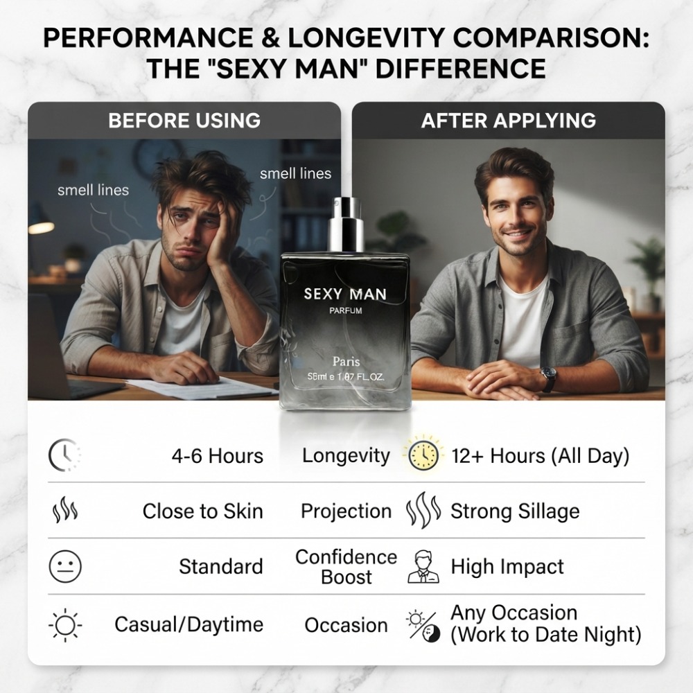 55ML Sexy Man Perfume Long-las - Unique Perfume Fragrance ulasan dan harga